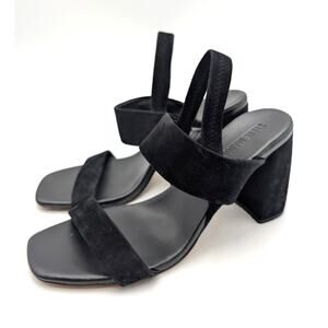 Steve Madden Marbell Slingback Block Heel Sandal Women's Black Size US10M EU40.5